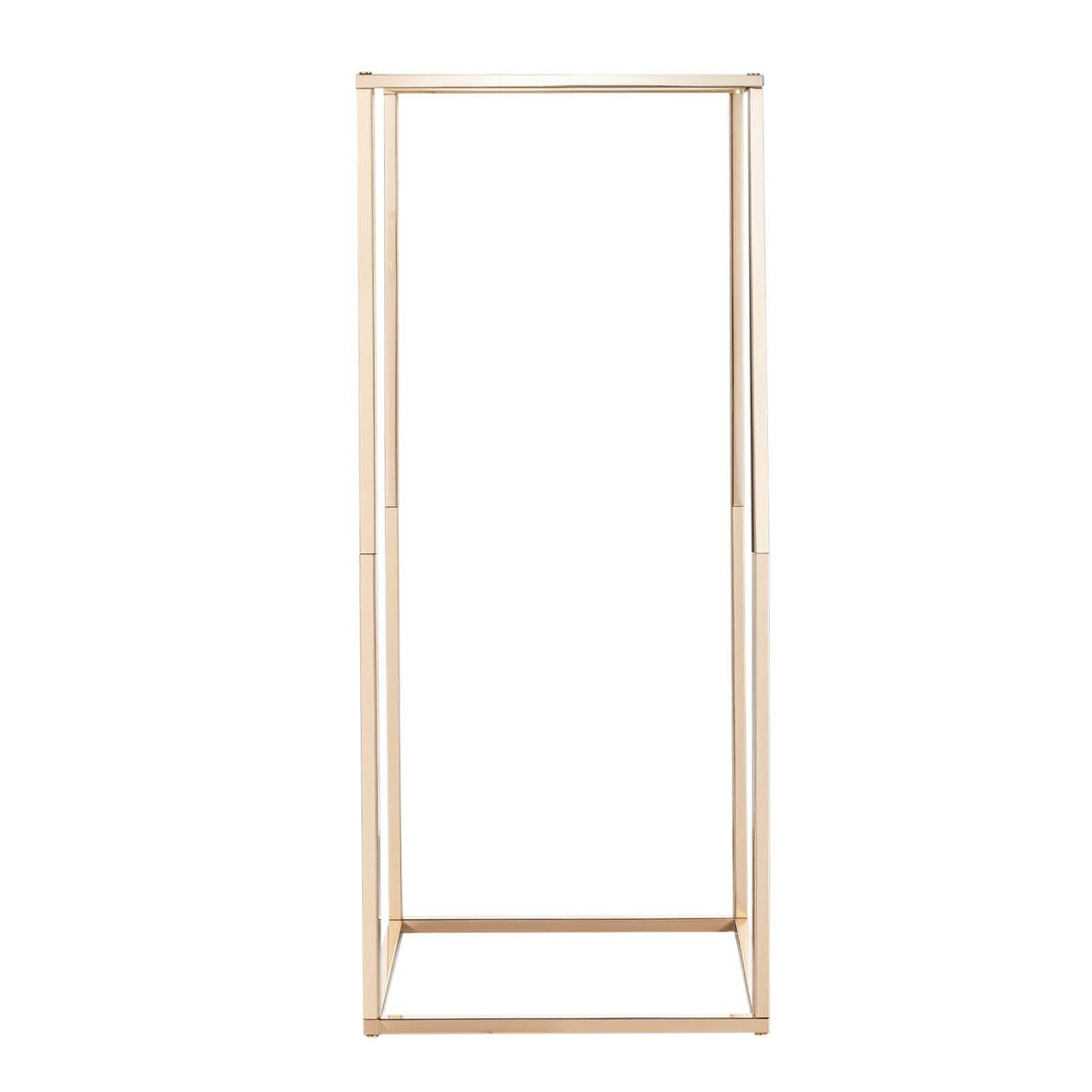 Wedding Flower Stand, 10PCS 60cm Column Flower Stand, Floral Stands with Hidden Screw, Rectangular Cubic Floral Display Rack for Wedding, Party, Birthday, Home, Gold Centerpiece Stands