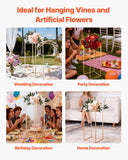 Wedding Favours: VEVOR Wedding Flower Stand, 10PCS 60cm Column Flower Stand, Floral Stands with Acrylic Laminate, Gold Rectangular Floral Display Rack for Wedding, Party, Birthday, Home,  Gold Centerpiece Stands