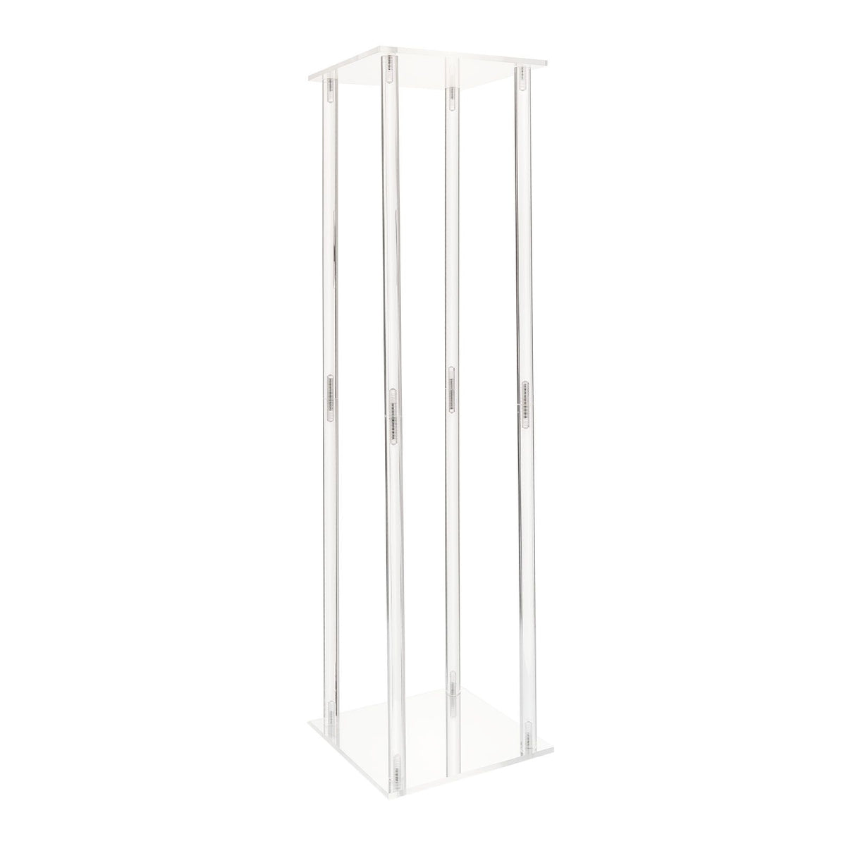 Wedding Flower Stand, 10PCS 80cm Column Flower Stand, Floral Stands with Acrylic Laminate, Cylindrical Cubic Floral Display Rack for Wedding, Party, Birthday, Home, Centerpiece Stands