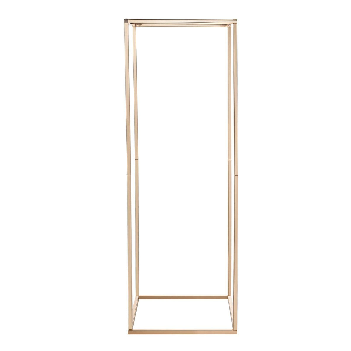 Wedding Flower Stand, 10PCS 80cm Column Flower Stand, Floral Stands with Hidden Screw, Rectangular Cubic Floral Display Rack for Wedding, Party, Birthday, Home, Gold Centerpiece Stands