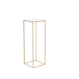 Calendars, Organisers & Planners: VEVOR 2PCS 31.5inch/80cm High Wedding Flower Stand, With Acrylic Laminate,Metal Vase Column Geometric Centerpiece Stands, Gold Rectangular Floral Display Rack for Events Reception, Party Decoration