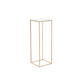 Vases & Table Decor: VEVOR 10PCS 31.5inch/80cm High Wedding Flower Stand, With Acrylic Laminate,Metal Vase Column Geometric Centerpiece Stands, Gold Rectangular Floral Display Rack for Events Reception, Party Decoration