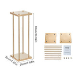 Canopies & Gazebos: VEVOR 4PCS Gold Metal Column Wedding Flower Stand, 23.6inch /60cm High With Metal Laminate, Vase Geometric Centerpiece Stands, Cylindrical Floral Display Rack for Events Reception, Party Road Leads