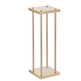 Canopies & Gazebos: VEVOR 4PCS Gold Metal Column Wedding Flower Stand, 23.6inch /60cm High With Metal Laminate, Vase Geometric Centerpiece Stands, Cylindrical Floral Display Rack for Events Reception, Party Road Leads