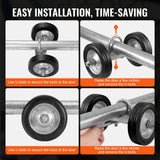 Fence & Gate Accessories: VEVOR Sliding Gate Kit 6” Heavy Duty Rolling Hardware for Door 600 lbs Load