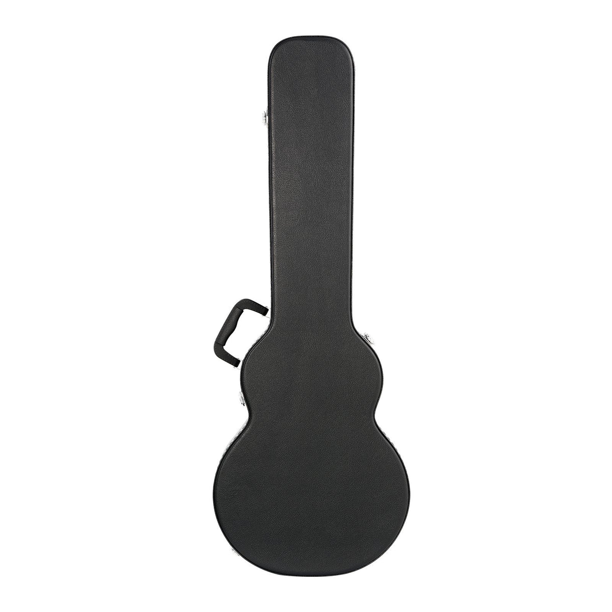 Electric Guitar Hard Case, 1050 mm Gourd-Shaped Guitar Hard Case, With Lock Latch Key Handle, PVC Padding Soft Lining Water-Resistant Hard Shell Guitar Cases, for 990 mm LES Paul Guitars, Black
