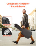 Guitars: VEVOR Acoustic Guitar Hard Case 1100 mm With Lock Key And for Acoustic Guitar