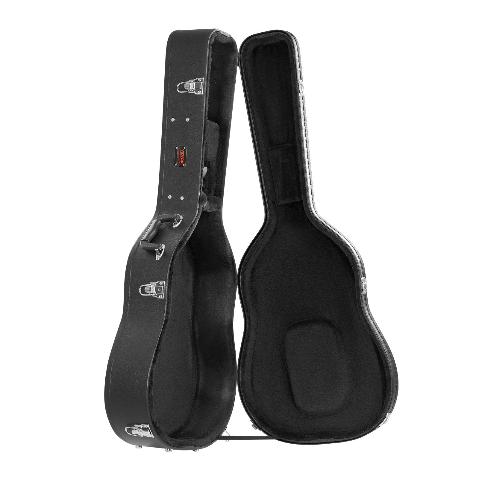 Guitars: VEVOR Acoustic Guitar Hard Case 1100 mm With Lock Key And for Acoustic Guitar