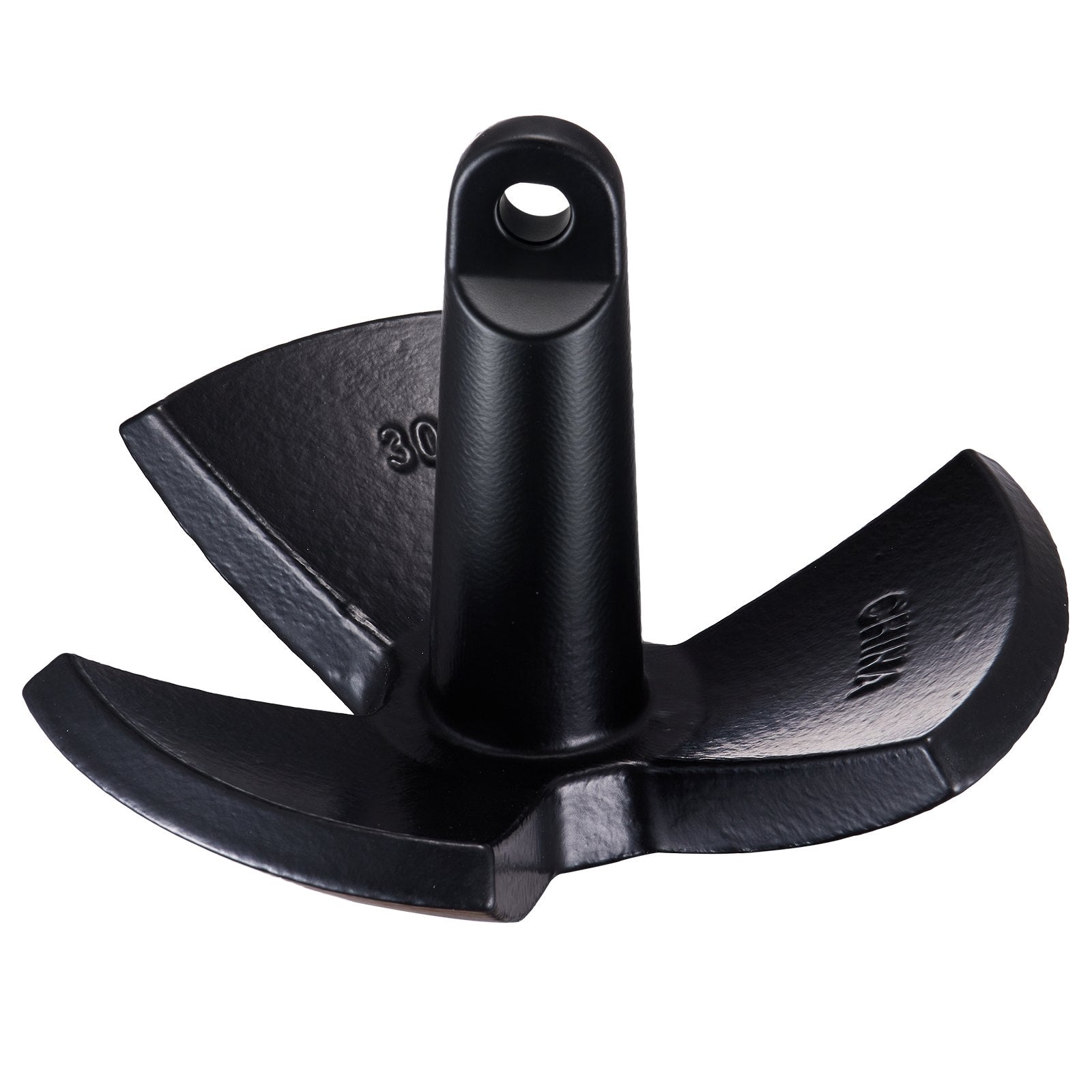 Artificial Hanging Plants: VEVOR River Anchor 30LB Boat Anchor Cast Iron Black Vinyl-Coated Mushroom Anchor
