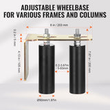 Fence & Gate Accessories: VEVOR Sliding Gate Kit 6” Rolling Hardware with L-Bracket Adjustable for Door