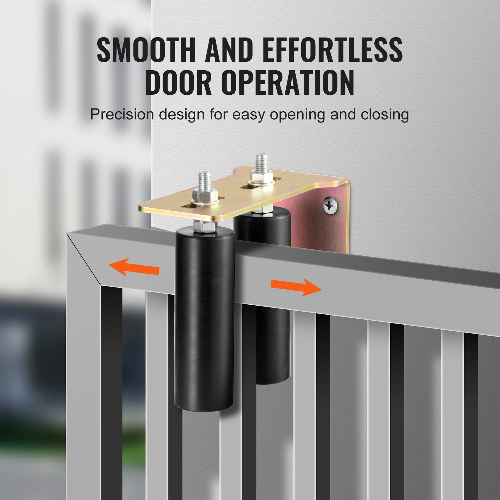 Fence & Gate Accessories: VEVOR Sliding Gate Kit 6” Rolling Hardware with L-Bracket Adjustable for Door