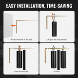 Fence & Gate Accessories: VEVOR Sliding Gate Kit 6” Rolling Hardware with L-Bracket Adjustable for Door