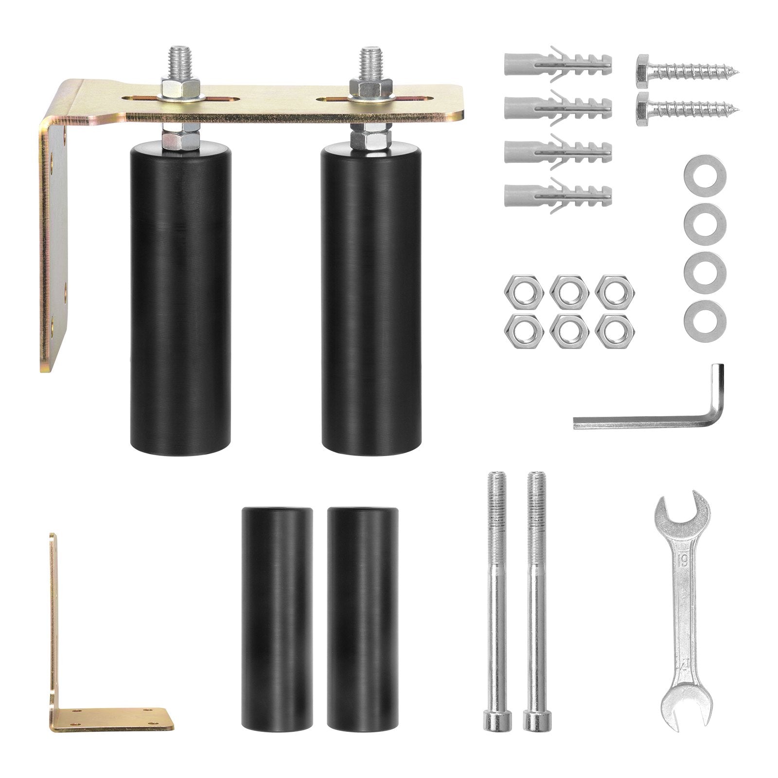 Fence & Gate Accessories: VEVOR Sliding Gate Kit 6” Rolling Hardware with L-Bracket Adjustable for Door