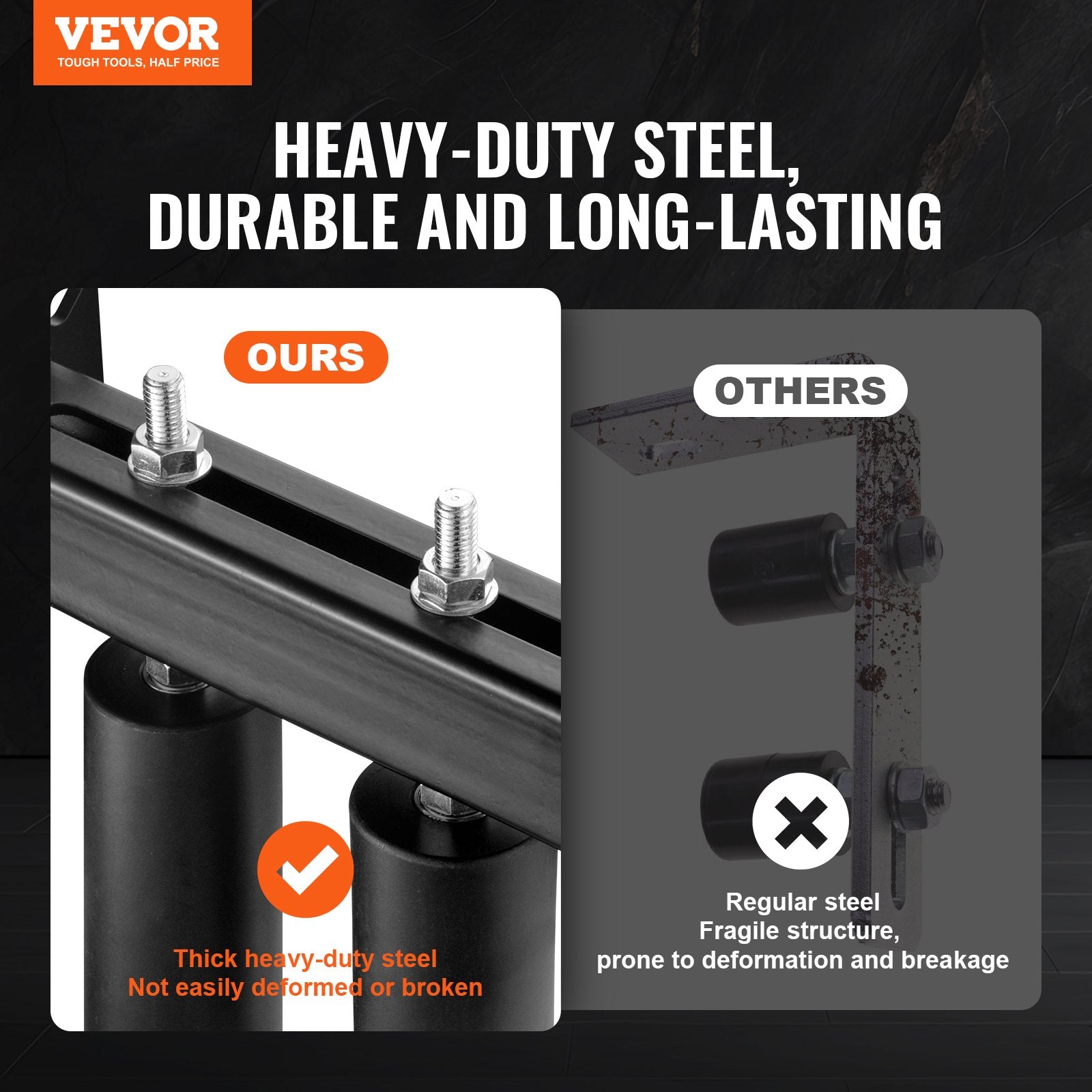 Fence & Gate Accessories: VEVOR Sliding Gate Kit 6” Rolling Hardware with T-Bracket Adjustable for Door
