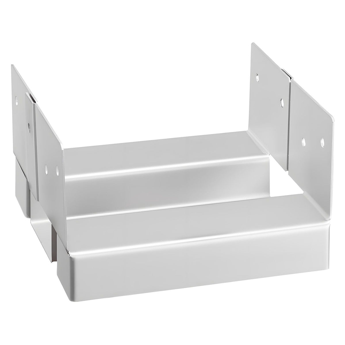 6x6 Post Base 10 Pcs, Inner Size 5.49x5.57inch/139.5x141.5mm Concrete Post Anchor, Heavy-Duty Zinc-Plated Carbon Steel Posts Brackets with 1 Inch Standoff Elevation, for Concrete Pergolas Patio