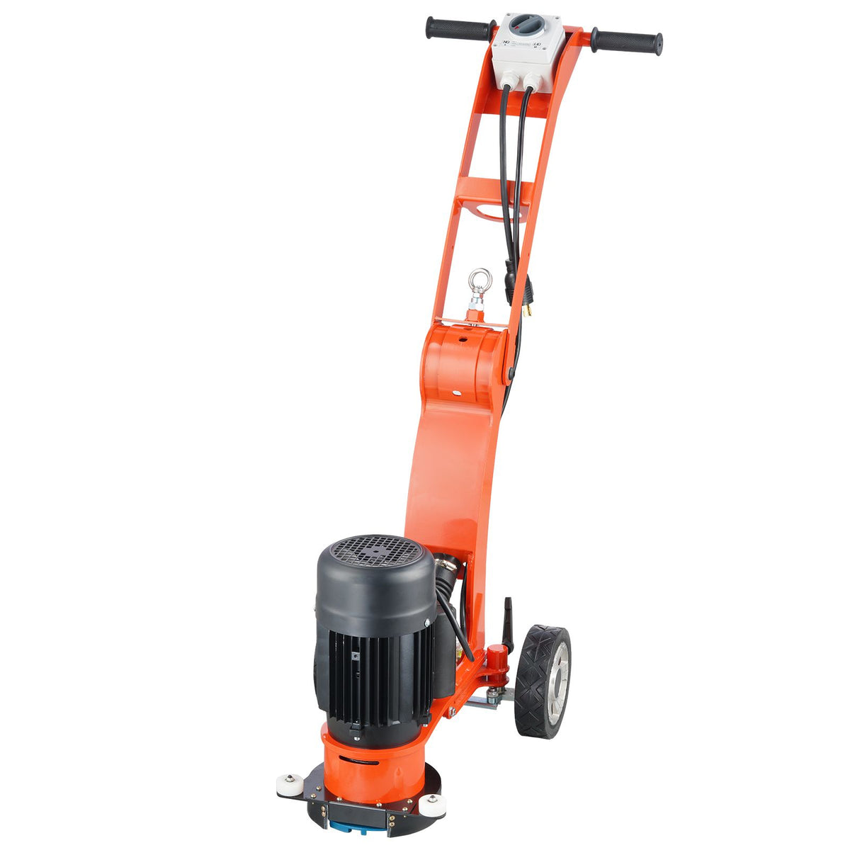 Electric Concrete Floor Grinder 7" Walk-Behind Grinder 2.0HP Concrete Floor Polisher, 1500W Grinding Machine, 1400RPM Upgrade Brushless Motor Surfacing Grinder for Granite/Marble/Stones