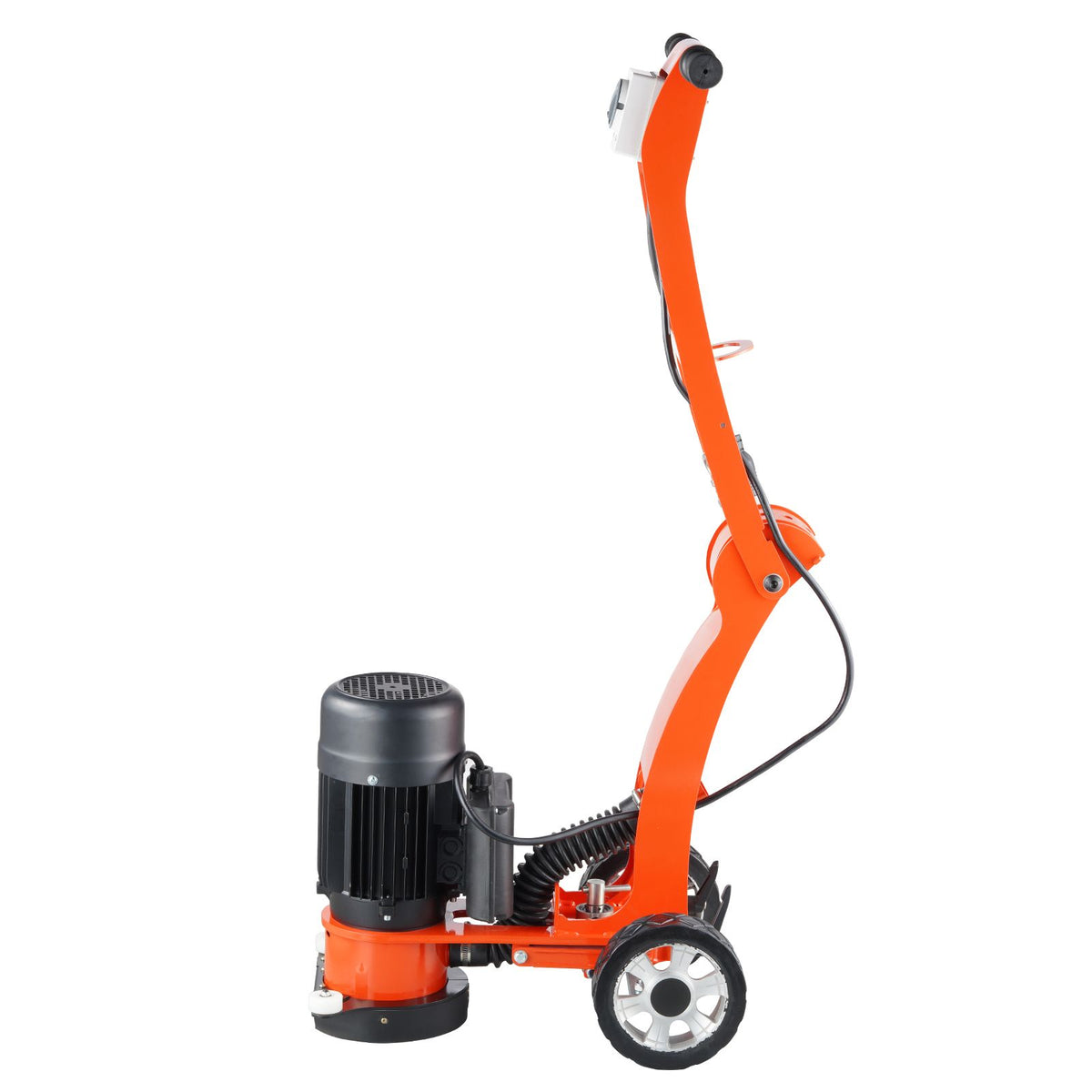 Electric Concrete Floor Grinder 7" Walk-Behind Grinder 2.0HP Concrete Floor Polisher, 1500W Grinding Machine, 1400RPM Upgrade Brushless Motor Surfacing Grinder for Granite/Marble/Stones