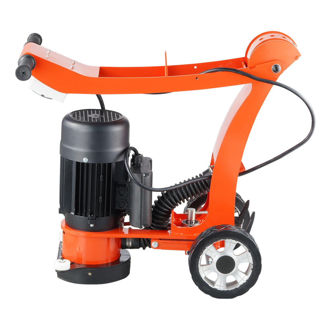 Electric Concrete Floor Grinder 7" Walk-Behind Grinder 2.0HP Concrete Floor Polisher, 1500W Grinding Machine, 1400RPM Upgrade Brushless Motor Surfacing Grinder for Granite/Marble/Stones