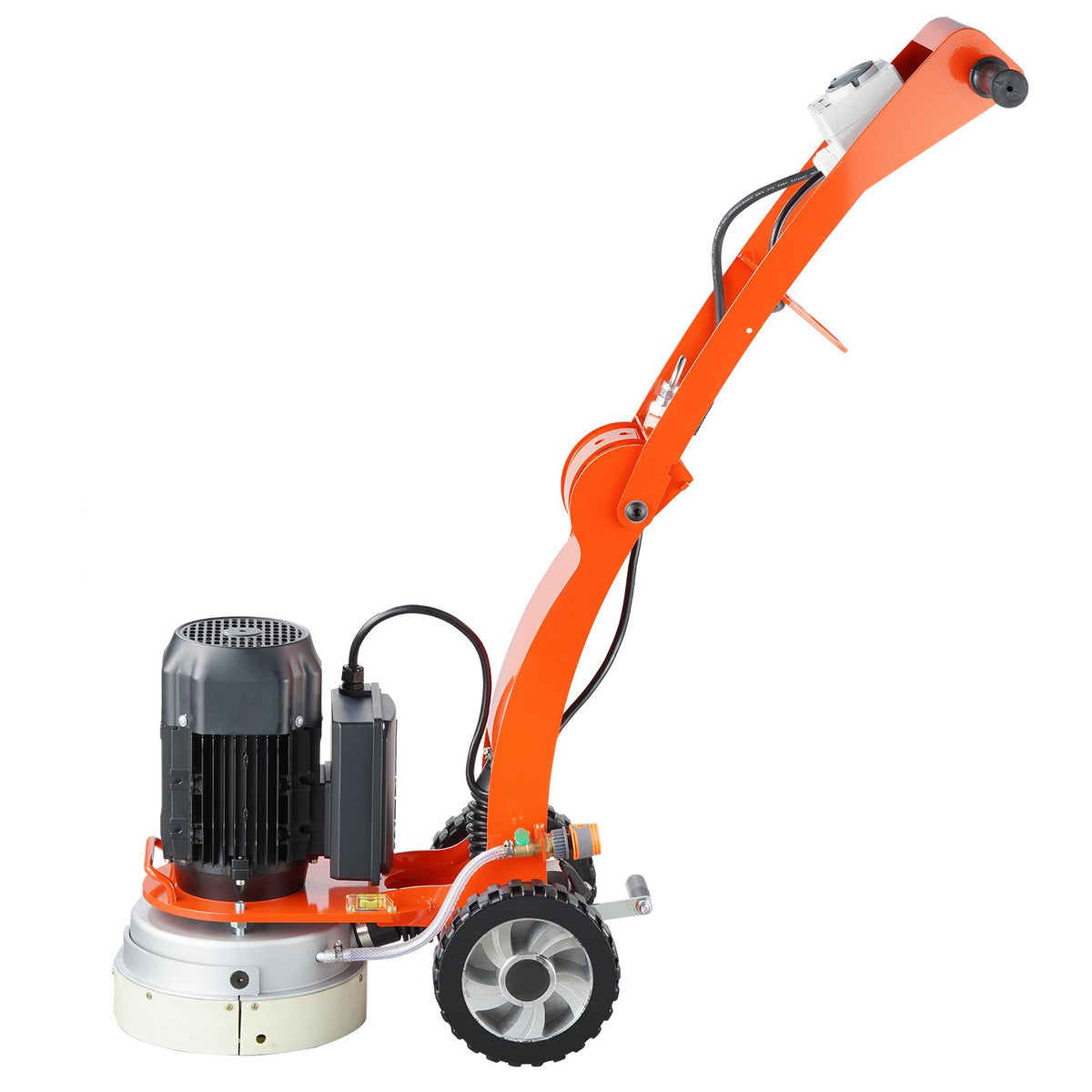 Electric Concrete Floor Grinder 10" Walk-Behind Grinder 3.0HP Concrete Floor Polisher, 2200W Grinding Machine, 1430RPM Upgrade Brushless Motor Surfacing Grinder for Granite/Marble/Stones