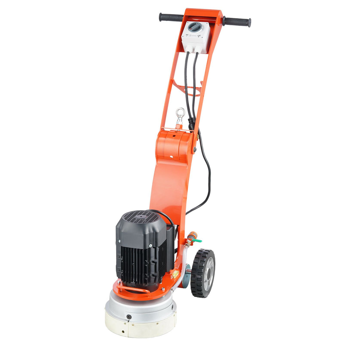 Electric Concrete Floor Grinder 10" Walk-Behind Grinder 3.0HP Concrete Floor Polisher, 2200W Grinding Machine, 1430RPM Upgrade Brushless Motor Surfacing Grinder for Granite/Marble/Stones