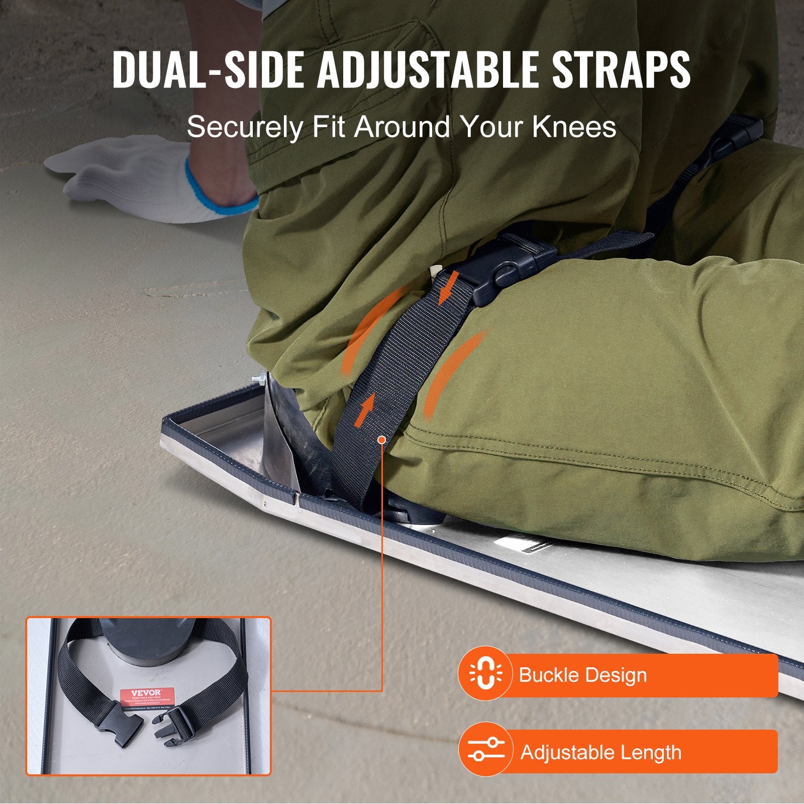 Gymnastics: VEVOR Concrete Knee Boards Knee Sliders 28" x 8" 2 Pair w/ Knee Pad for Concrete