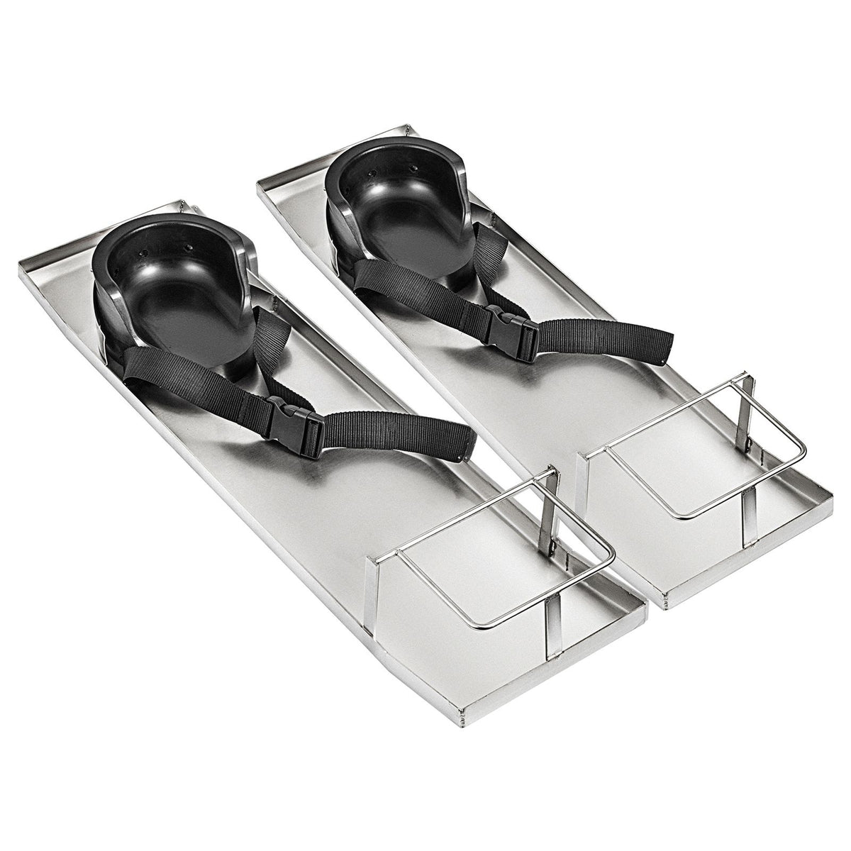 Concrete Knee Boards Stainless Steel, 30'' x 8'' Concrete Sliders, Knee Boards For Concrete, Concrete Knee Pads Moving Sliders, with Knee Pads & Board Straps for Cement and Concrete Finishing