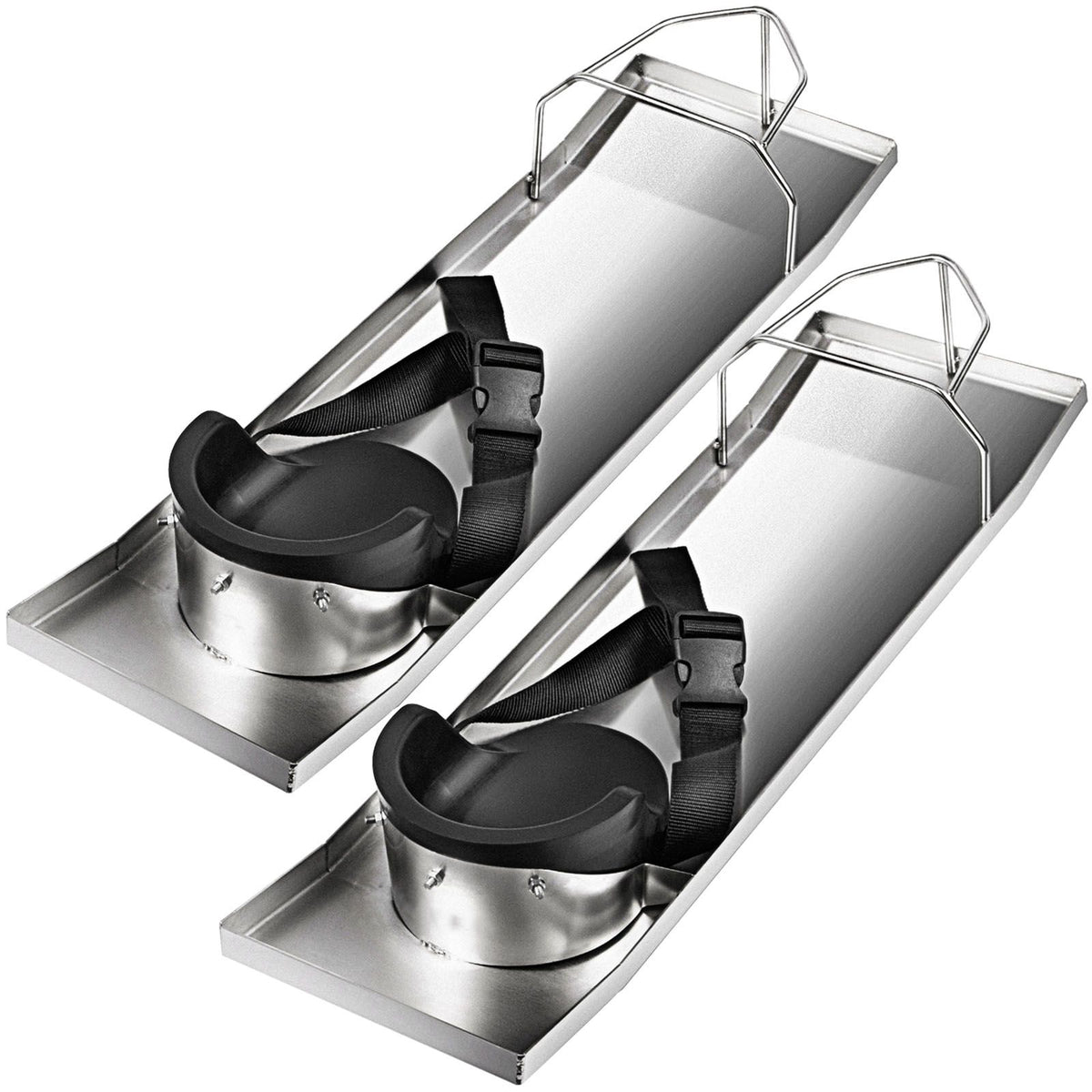 Concrete Knee Boards Stainless Steel, 30'' x 8'' Concrete Sliders, Knee Boards For Concrete, Concrete Knee Pads Moving Sliders, with Knee Pads & Board Straps for Cement and Concrete Finishing