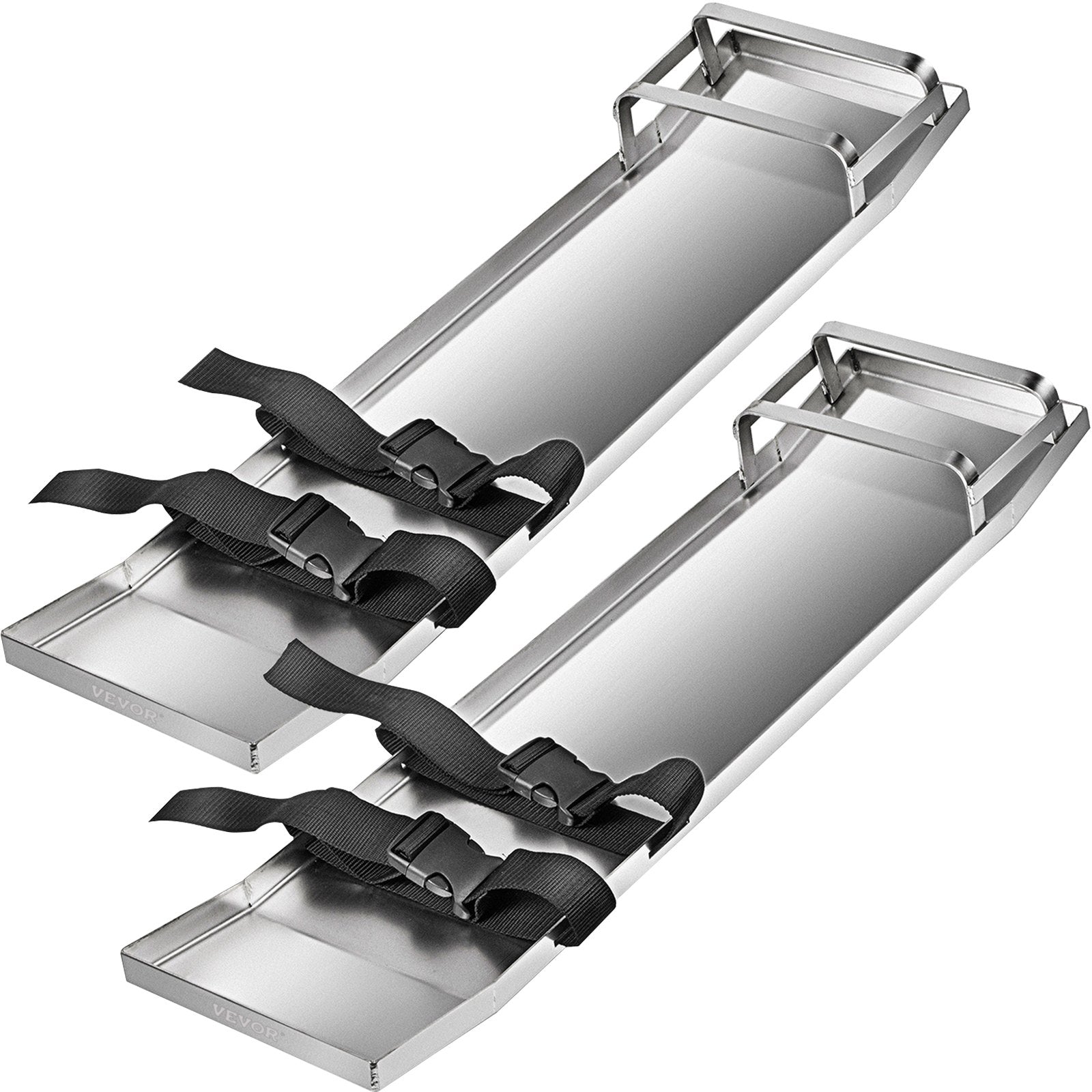 Gymnastics: VEVOR Concrete Knee Boards 70cm x 20cm Slider Knee Boards, Kneeler Board Stainless Steel Kneeboards, Concrete Sliders Pair Moving Sliders, with Concrete Board Straps for Cement and Concrete Finishi