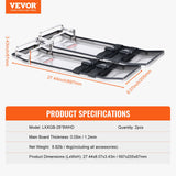 Traffic Control & Parking Tools: VEVOR Concrete Knee Boards Stainless Steel, 28'' x 8'' Concrete Sliders, Knee Boards For Concrete, Concrete Knee Pads Pair Moving Sliders, with Board Straps for Cement and Concrete Finishing