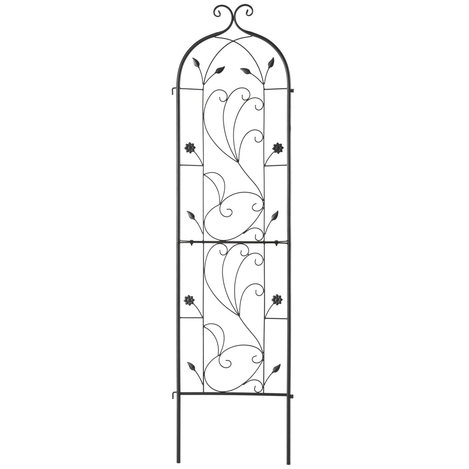 Garden Ornaments: VEVOR Metal Garden Trellis for Climbing Plant Support 60 x 15 in Rustproof