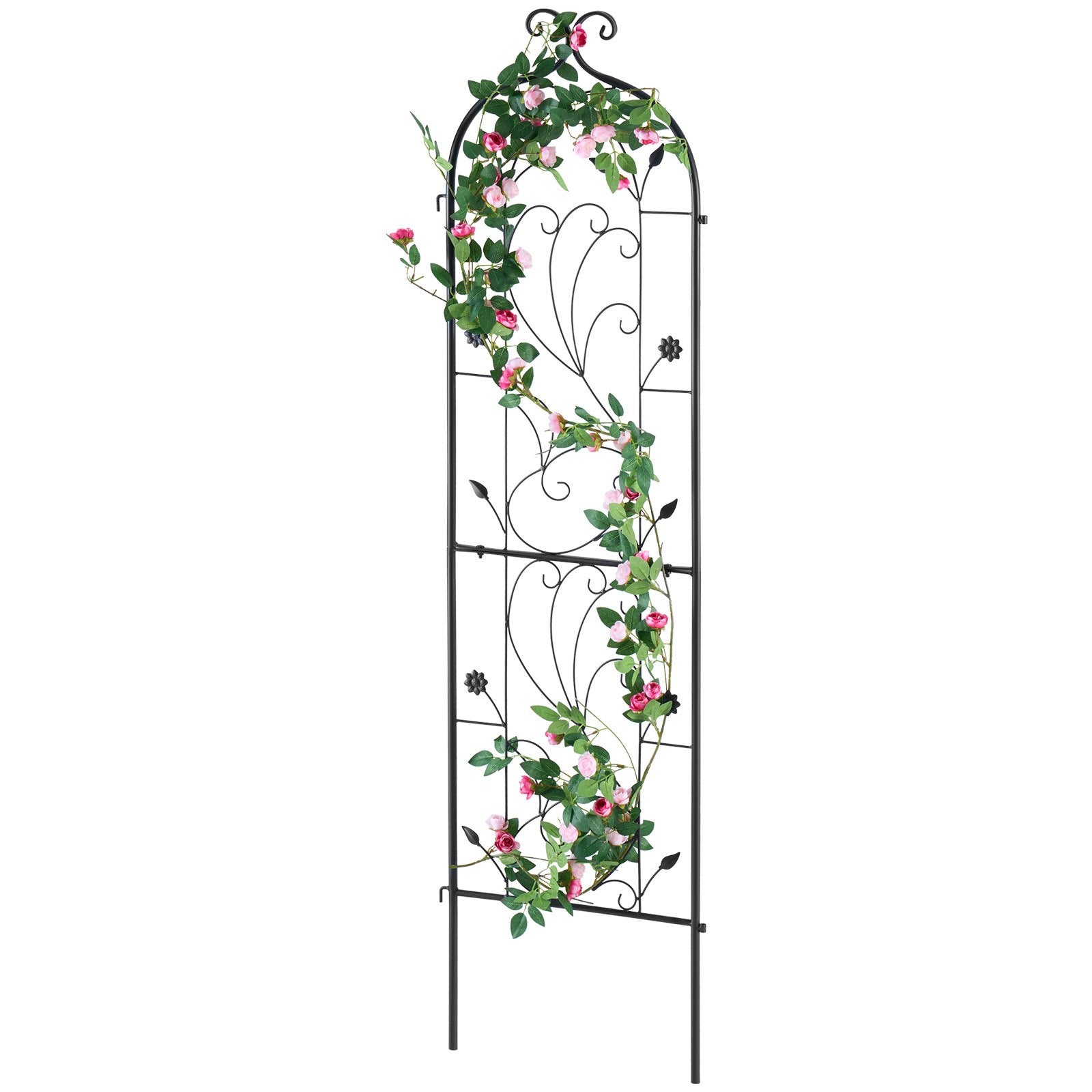 Garden Ornaments: VEVOR Metal Garden Trellis for Climbing Plant Support 60 x 15 in Rustproof