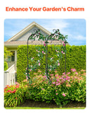 Gardening Tools: VEVOR 2 Packs Metal Garden Trellis for Climbing Plant Support 60x15 in Rustproof