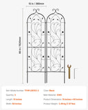 Gardening Tools: VEVOR 2 Packs Metal Garden Trellis for Climbing Plant Support 60x15 in Rustproof
