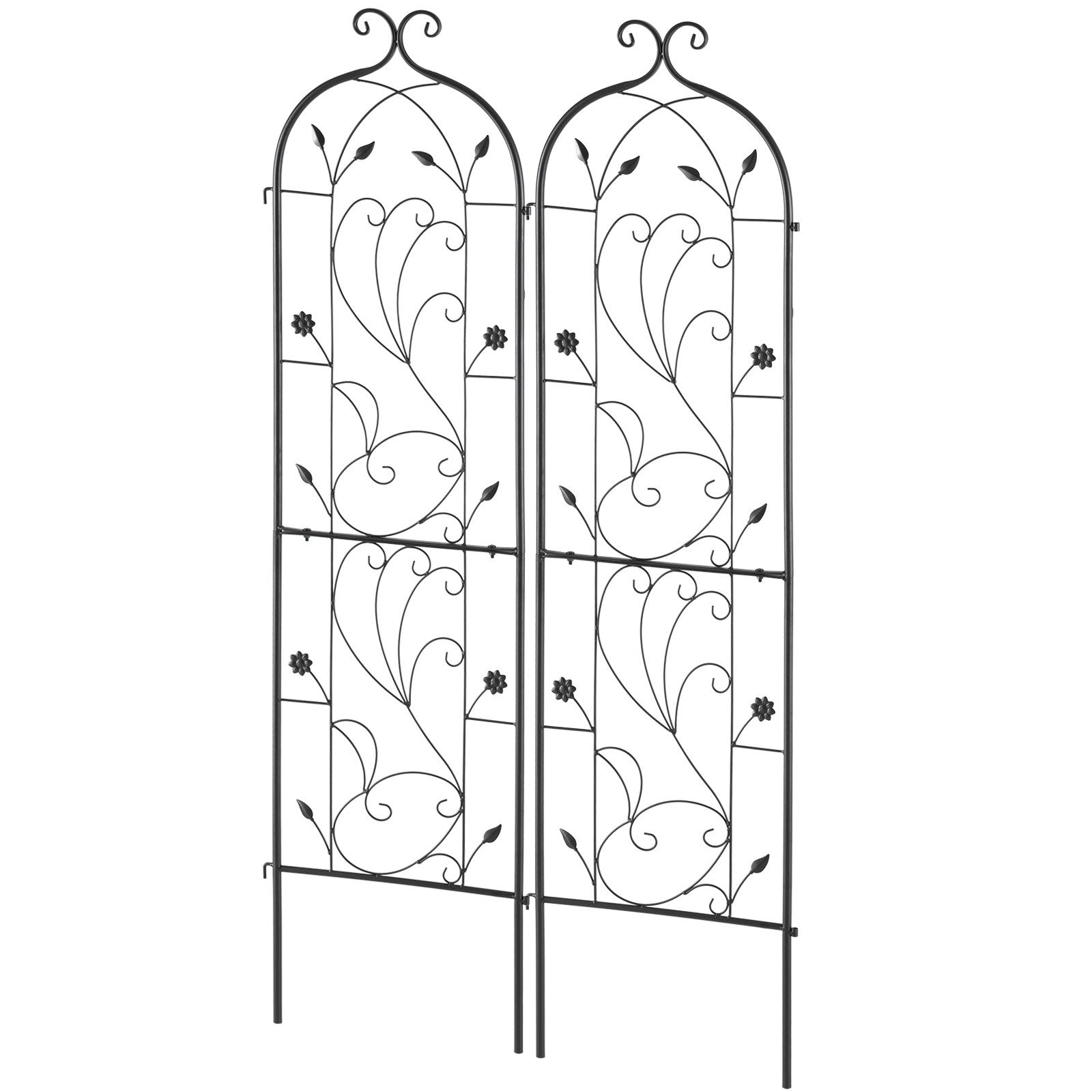 Gardening Tools: VEVOR 2 Packs Metal Garden Trellis for Climbing Plant Support 60x15 in Rustproof