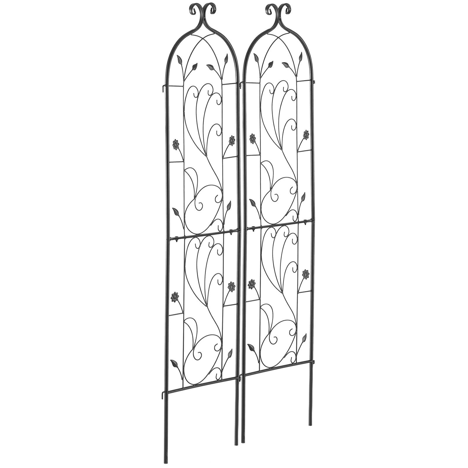 Gardening Tools: VEVOR 2 Packs Metal Garden Trellis for Climbing Plant Support 60x15 in Rustproof