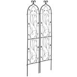 Gardening Tools: VEVOR 2 Packs Metal Garden Trellis for Climbing Plant Support 60x15 in Rustproof