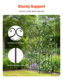 Gardening Tools: VEVOR 2 Packs Metal Garden Trellis for Climbing Plant Support 71x20 in Rustproof