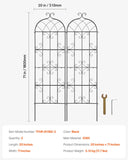 Gardening Tools: VEVOR 2 Packs Metal Garden Trellis for Climbing Plant Support 71x20 in Rustproof