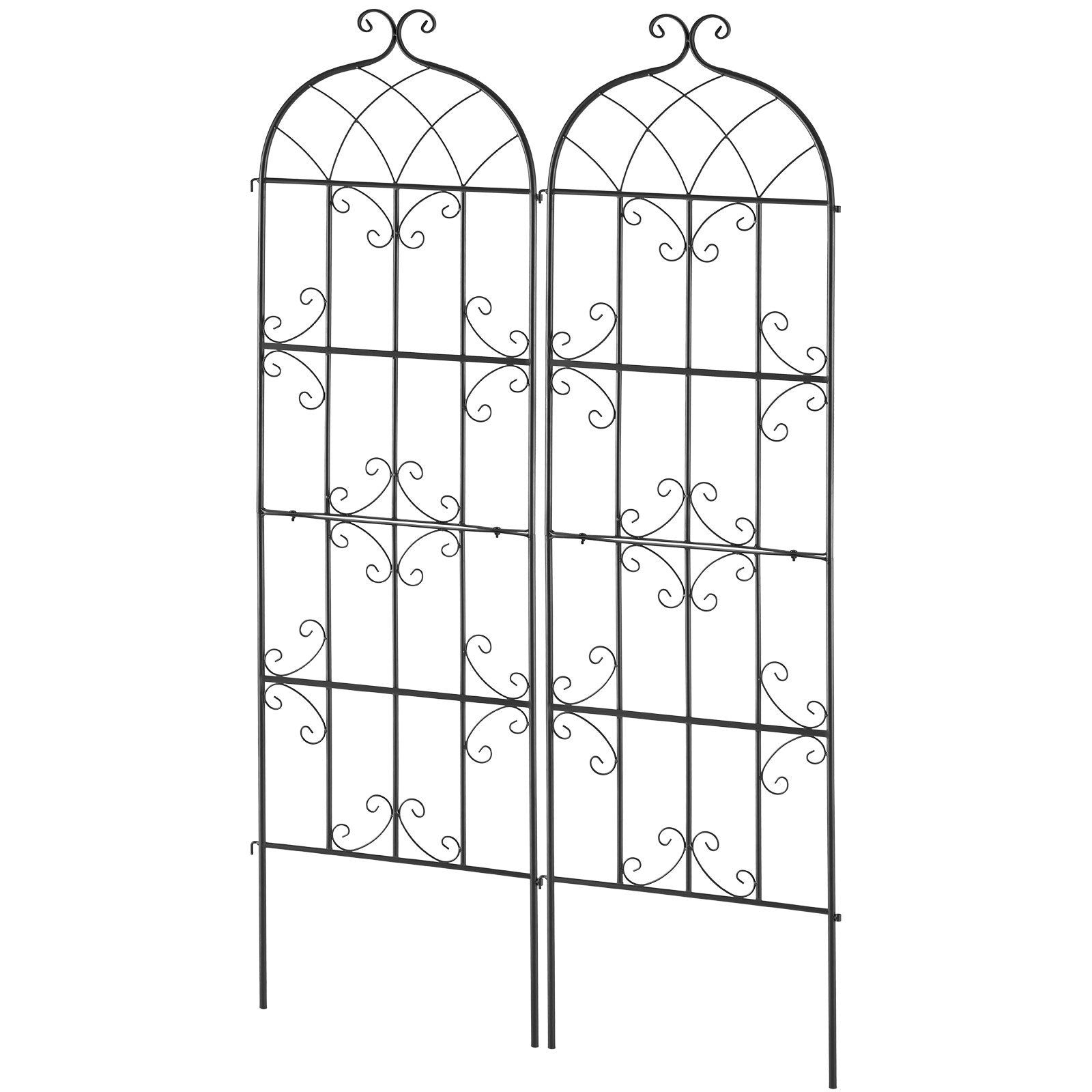 Gardening Tools: VEVOR 2 Packs Metal Garden Trellis for Climbing Plant Support 71x20 in Rustproof
