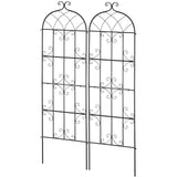 Gardening Tools: VEVOR 2 Packs Metal Garden Trellis for Climbing Plant Support 71x20 in Rustproof