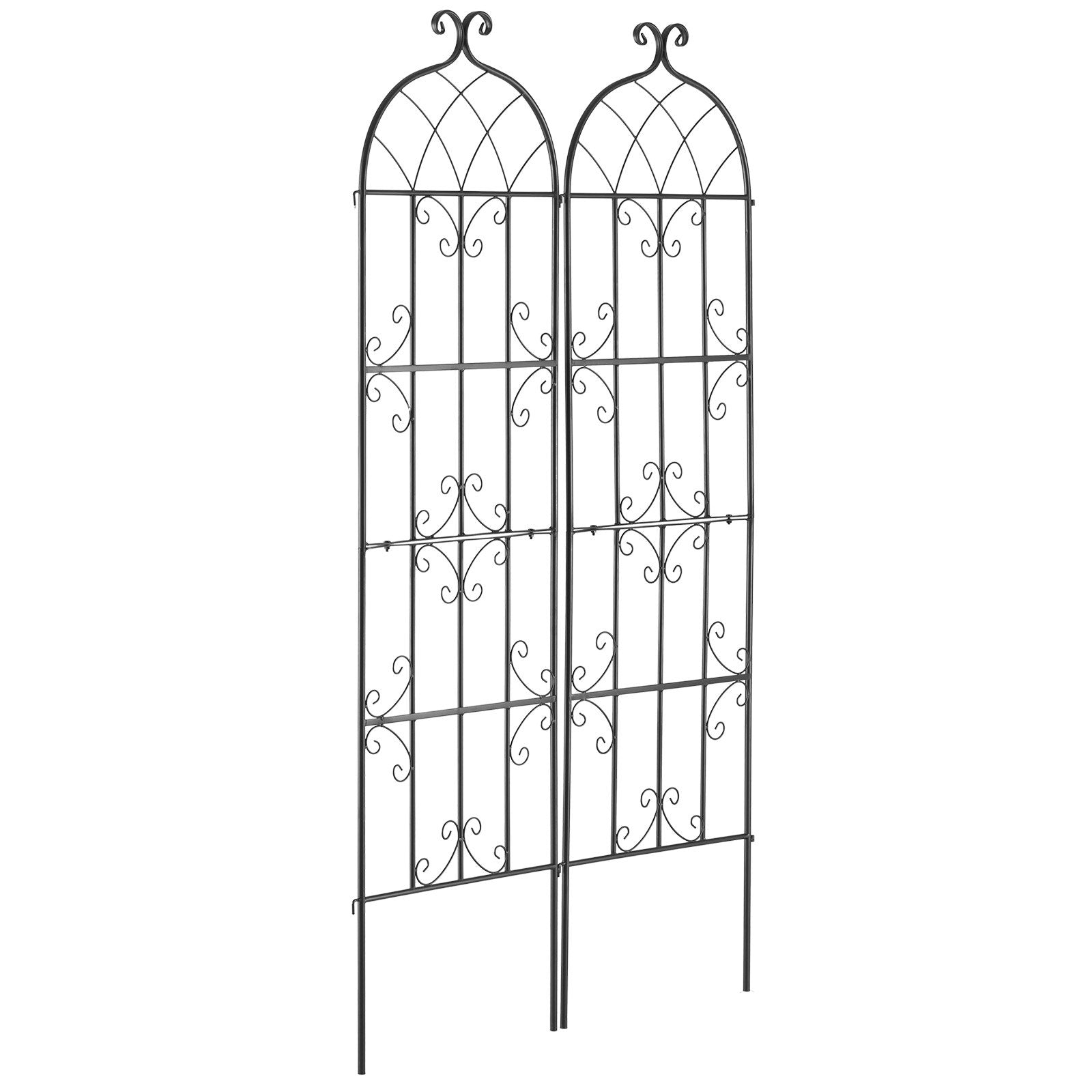 Gardening Tools: VEVOR 2 Packs Metal Garden Trellis for Climbing Plant Support 71x20 in Rustproof