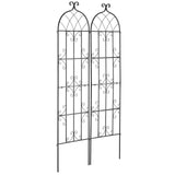 Gardening Tools: VEVOR 2 Packs Metal Garden Trellis for Climbing Plant Support 71x20 in Rustproof