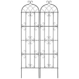 Gardening Tools: VEVOR 2 Packs Metal Garden Trellis for Climbing Plant Support 87x20 in Rustproof