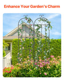 Gardening Tools: VEVOR 2 Packs Metal Garden Trellis for Climbing Plant Support 87x20 in Rustproof