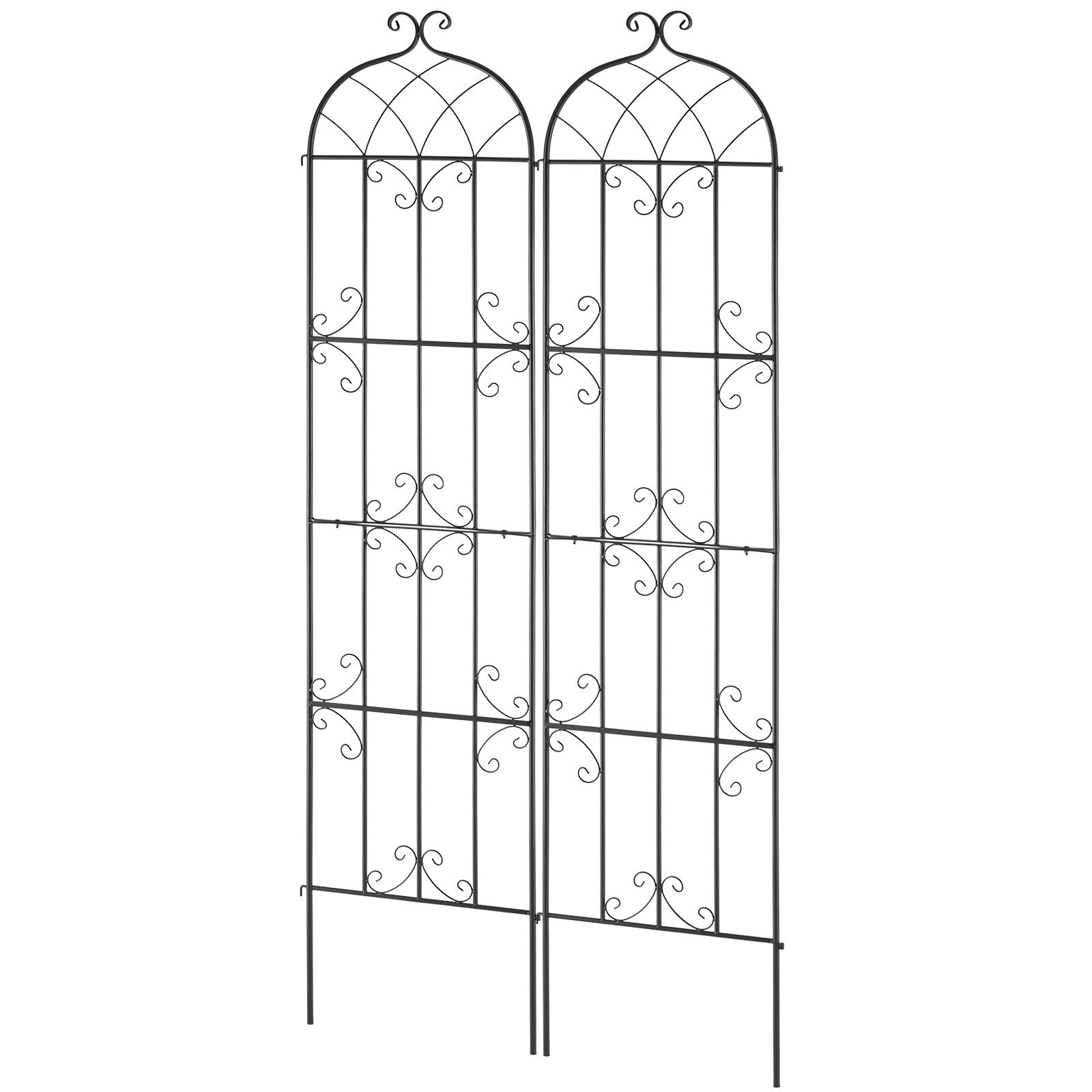 Gardening Tools: VEVOR 2 Packs Metal Garden Trellis for Climbing Plant Support 87x20 in Rustproof