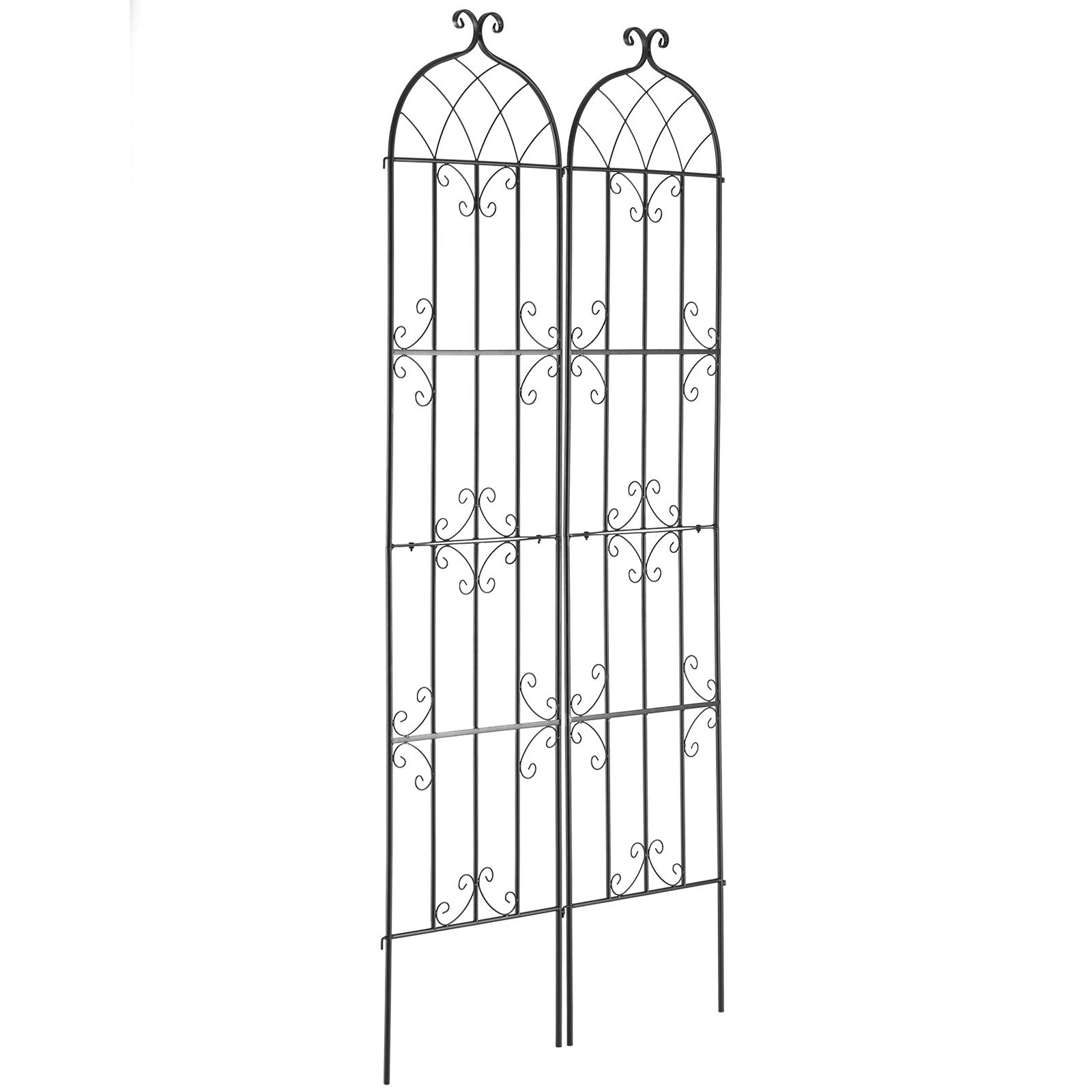 Gardening Tools: VEVOR 2 Packs Metal Garden Trellis for Climbing Plant Support 87x20 in Rustproof