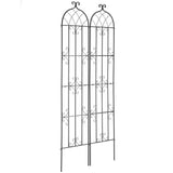 Gardening Tools: VEVOR 2 Packs Metal Garden Trellis for Climbing Plant Support 87x20 in Rustproof