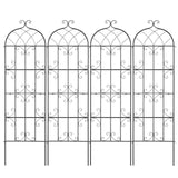 Gardening Tools: VEVOR 4 Packs Metal Garden Trellis for Climbing Plant Support 71x20 in Rustproof
