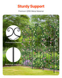 Gardening Tools: VEVOR 4 Packs Metal Garden Trellis for Climbing Plant Support 71x20 in Rustproof