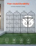 Gardening Tools: VEVOR 4 Packs Metal Garden Trellis for Climbing Plant Support 71x20 in Rustproof
